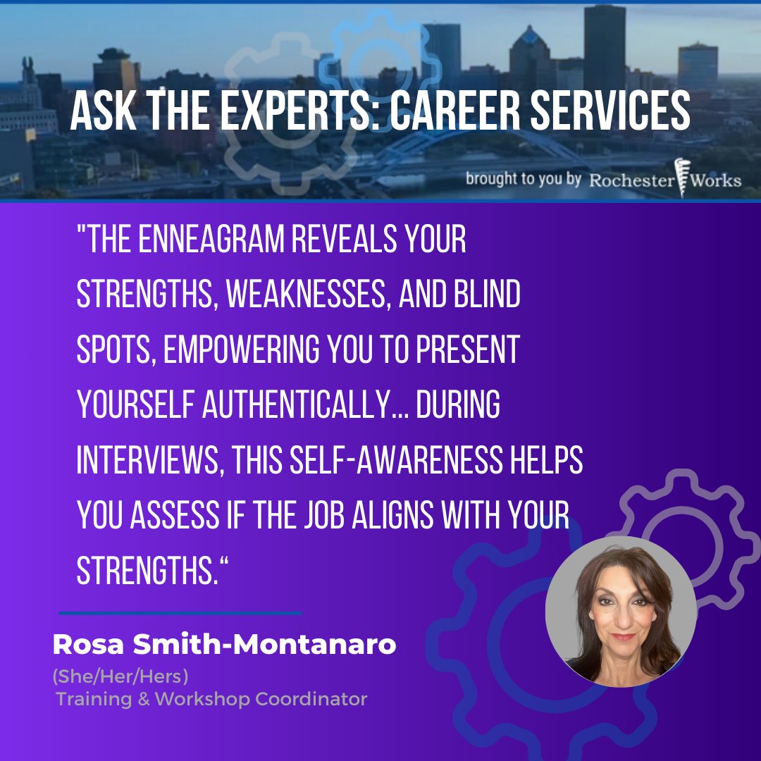 Did you know that the Enneagram can help you finetune your job search? Learn more from Coach Rosa Smith-Montanaro, Training & Workshop Coordinator at RochesterWorks here:

rochesterworks.org/images/091223_…

#Motivators #CareerKnowledge #JobSeekers #JobSearchStrategy