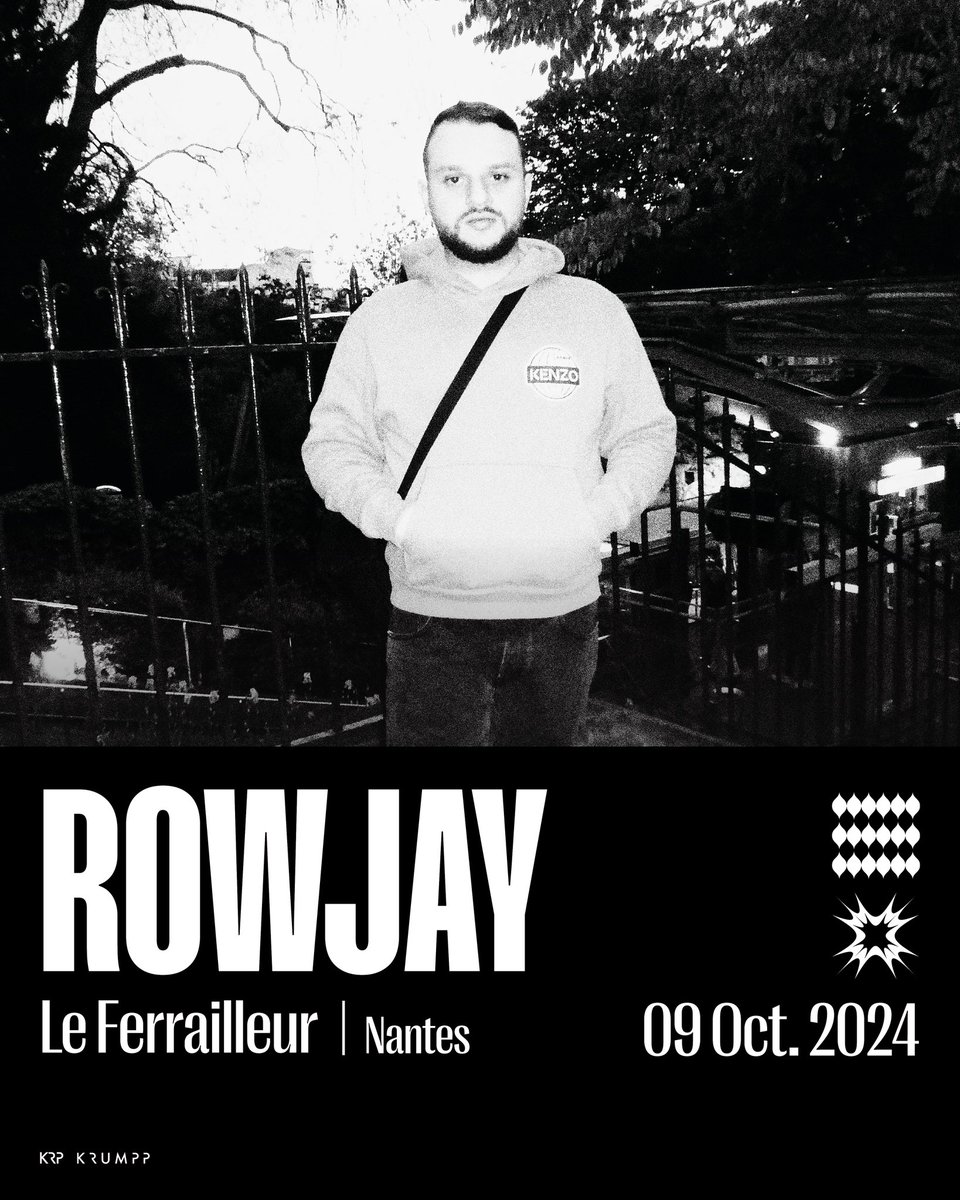 Krumpp_'s tweet photo. En temps que vrai blanc qui fait les vraies choses, le jeune finesseur @rowjayCOB se devait de repasser par Nantes pour tout casser une deuxième fois 🔥

On vous donne rendez-vous au @LeFerrailleur jeudi 09 octobre 🗓️

Ouverture de la billetterie demain 18h ⬇️⏳ https://t.co/BcHJqaGOU9