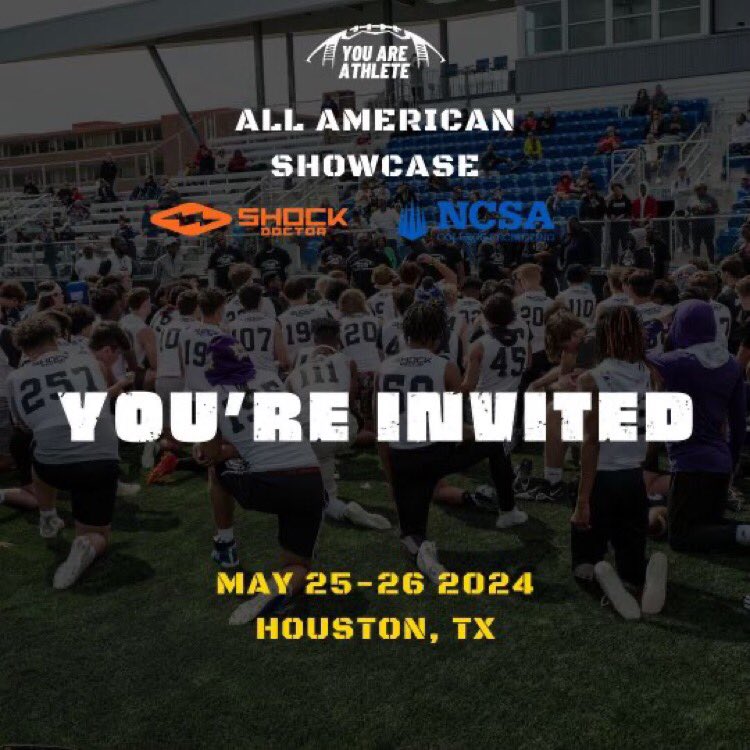 thanks for the invite to compete
<a href="/youareathlete/">You Are Athlete</a> <a href="/ShockDoctor/">Shock Doctor</a> <a href="/ncsa/">NCSA College Recruiting</a> 
<a href="/TexasElite7v7/">WTX Elite</a> <a href="/freeman_rowdy/">Rowdy Freeman</a> <a href="/Coach_Cordova02/">Trevor Cordova</a> <a href="/JVNYLFILMS/">JVNYL FILMS</a>