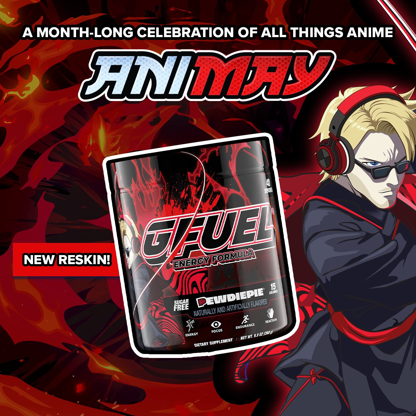 G FUEL on X to win a Lingonberry PewDiePie x GFUEL aniMAY EDITION Energy Tub 2 winners picked on tomorrow to celebrate the launch