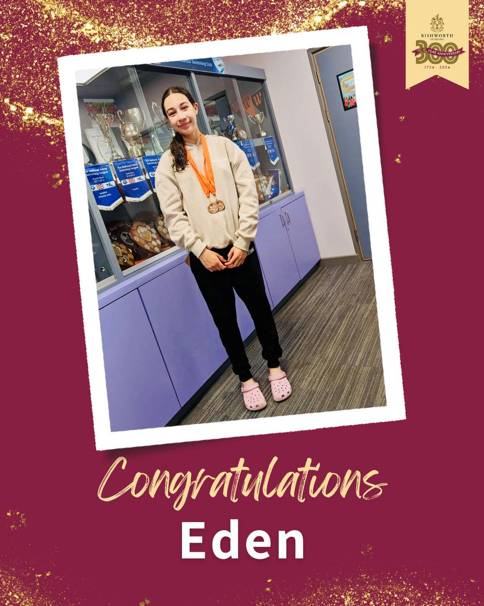 🏊‍♀️Congratulations to our super speedy Eden, in Year 9, who has achieved two bronze medals representing her club, Stockport Metro at County level this weekend, across 50m and 100m breaststroke! Keep up the great work! 👏🥉👌
#swimming #breaststroke #EmpoweringPerformance