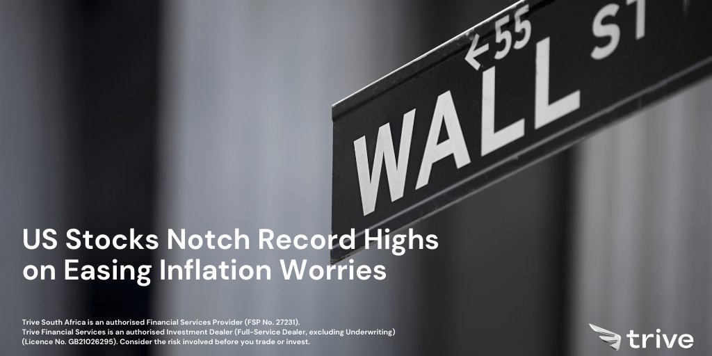 Trive_SA's tweet photo. Wall Street capped off a strong week, with all three major indexes reaching new all-time highs. 🚀  The Nasdaq 100 surged 2.16%, closing near its peak and boasting a 34.25% gain over the past 52 weeks. 

🔗 https://t.co/Q6N29was5P

#WallStreet #StockMarket #NewHighs #NasdaqSurge https://t.co/HGBFg2T8D8