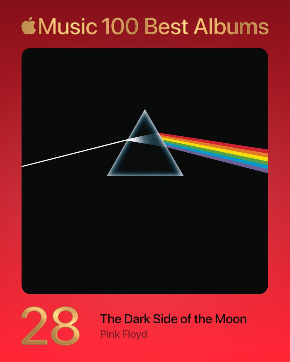 AppleMusic's tweet image. 28. The Dark Side of the Moon - Pink Floyd

#100BestAlbums