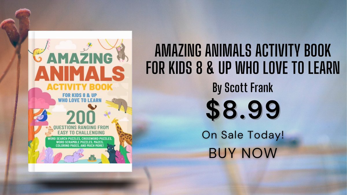 Whizbuzz's tweet image. Leap through the jungle with monkeys, swim with dolphins..all in this 'Amazing Animals Activity Book'. Trust me, your kids would love this! cravebooks.com/b-39195 #LearningAndFun #ChildrensBooks