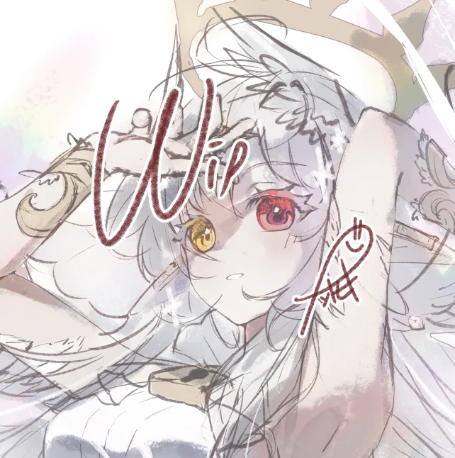 展示する絵のラフ がんばる・・・ッ 