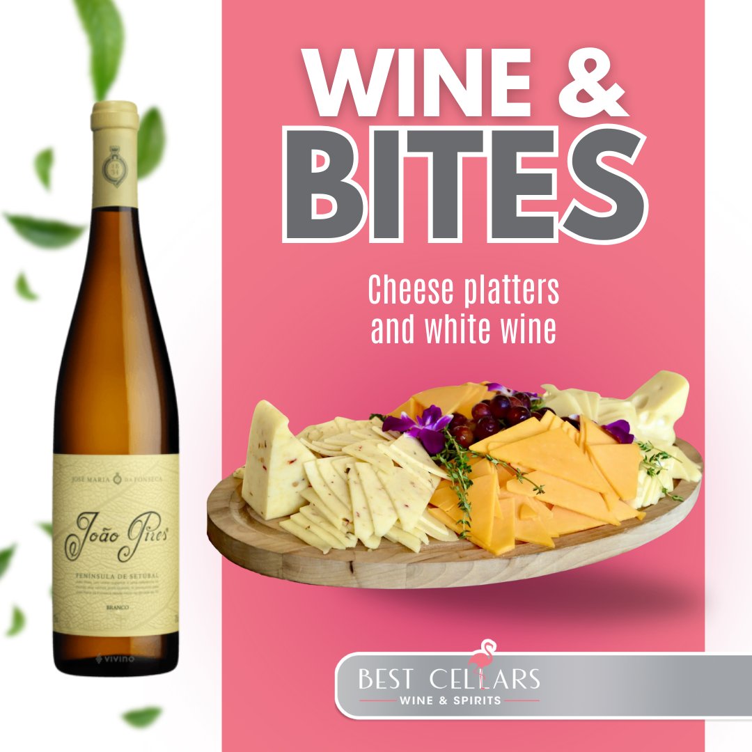 BestCellarsBon's tweet photo. 🧀🍷 There’s a reason cheese works so well with wine! Pair your favorite cheese with Joao Pires white wine from Best Cellars Bonaire and experience the magic! 🛒✨ #BestCellarsBonaire #WineAndCheese #JoaoPires #WineLovers #WinePairing https://t.co/XSgi4ETrn3