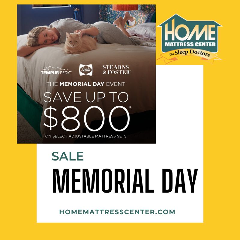 Memorial Day sale starting now! homemattresscenter.com