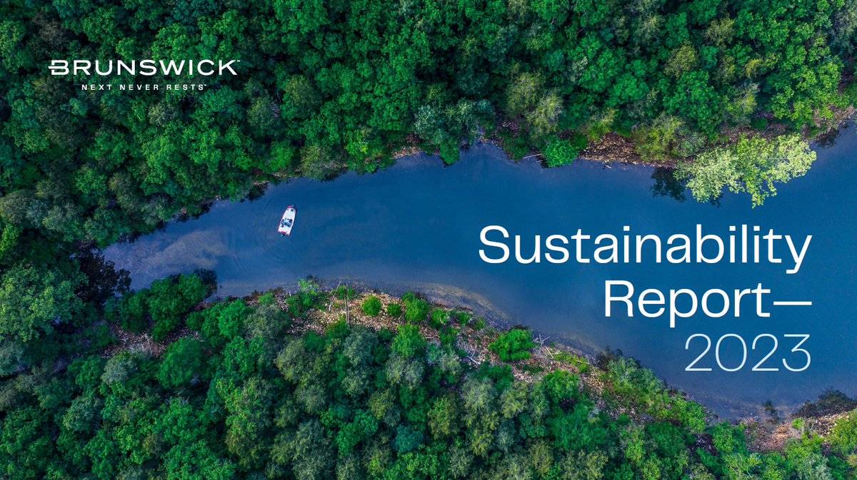 Brunswick_Corp_'s tweet photo. Today, Brunswick releases our 2023 Sustainability Report, showcasing our commitment to making sustainability central to our way of doing business and part of our enduring success.
Read the full report: https://t.co/Qp5HfHO9ht
#NextNeverRests #BrunswickCorp #Sustainability https://t.co/jPHB3PIUDo