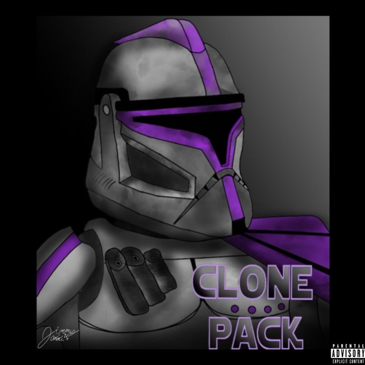 Pre save the clone pack! 
Tons of features on there from local Pittsburgh artists to nerdcore legends! 
Nobody fw me on this Star Wars tip 
MANDO MUSAQ music video coming soon 🔜 
4 Star Wars inspired slaps
5.31🩶💜 #rumbleworld