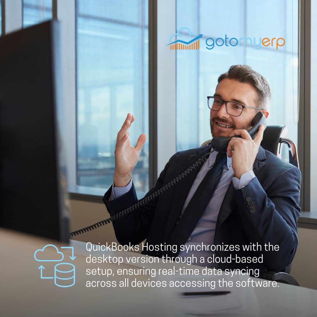 gotomyerp's tweet image. QuickBooks Hosting, often referred to as #QuickBooksCloudHosting, involves hosting your QuickBooks Desktop on a remote server. This enables access to #QuickBooks over the internet with features of the desktop version and the added benefit of cloud accessibility. #gotomyerp
