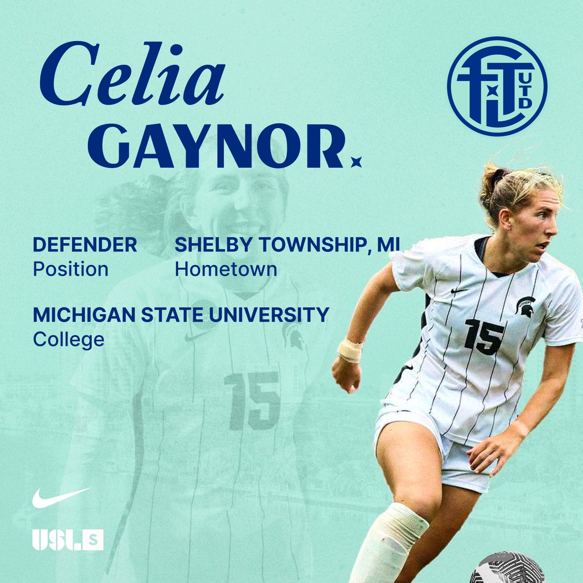 FTLUTD's tweet photo. A huge welcome to Celia Gaynor! With her hard work and relentlessness, we are thrilled to see what she will do this upcoming season! @celia_gaynor 🩵

#ftl #ftlutd #wearefortlauderdale #wearftl #signed #GoGreen https://t.co/wAVT2SxxQn