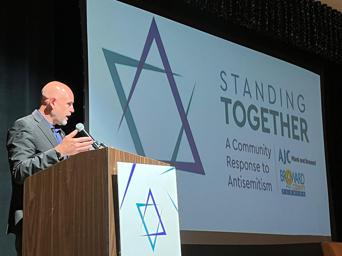 Thank you @AJCGlobal and @BrowardCounty for hosting me at the crucial 'Standing Together - A Community Response to #Antisemitism' summit. Combating this insidious phenomenon requires our united efforts on every level.