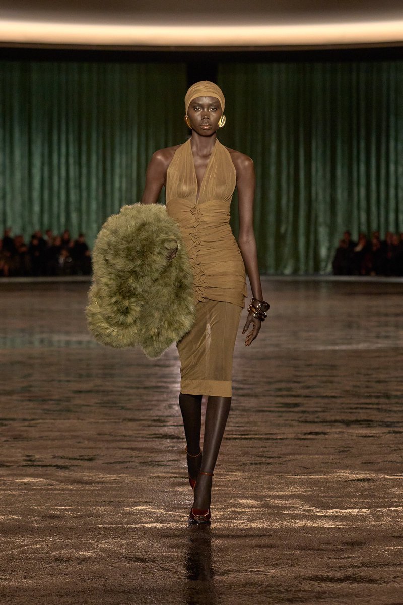 saintdoII's tweet image. bella hadid wearing ysl fall-winter 2024 at the cannes film festival ✩