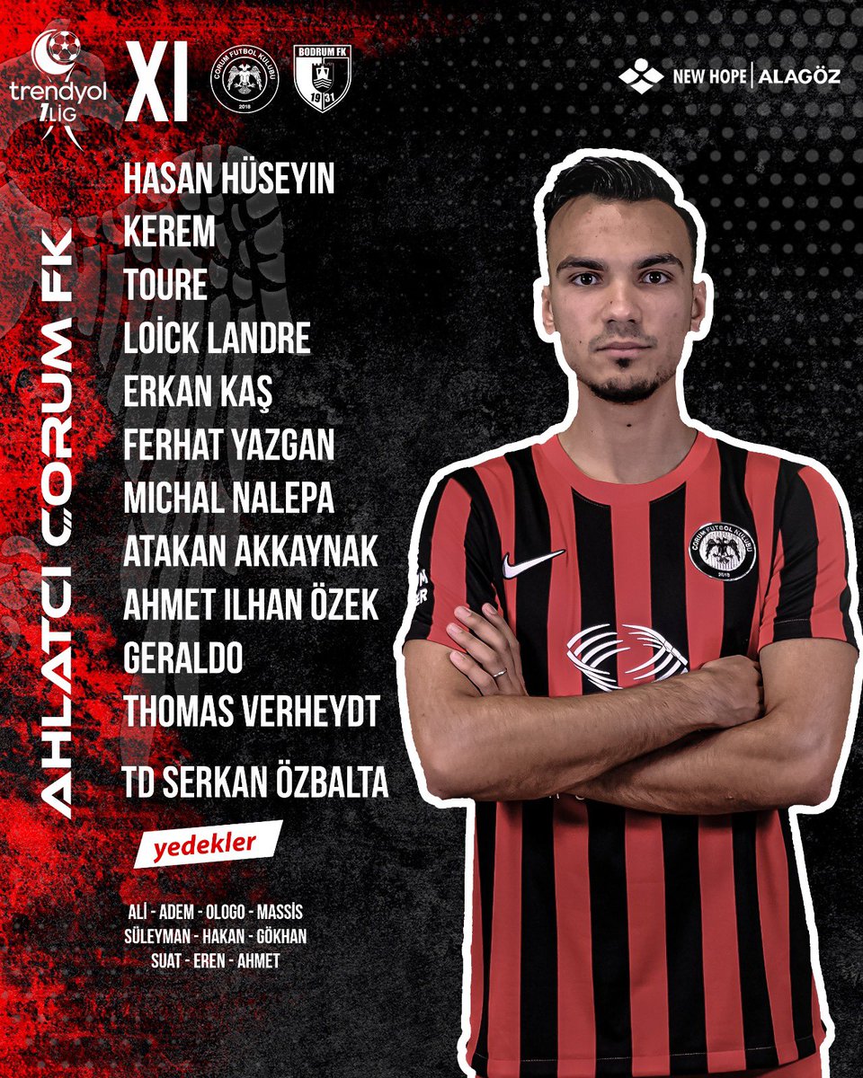 Bodrumspor FK maçı ilk 11’imiz… ‘🤜🏼🤛🏼
