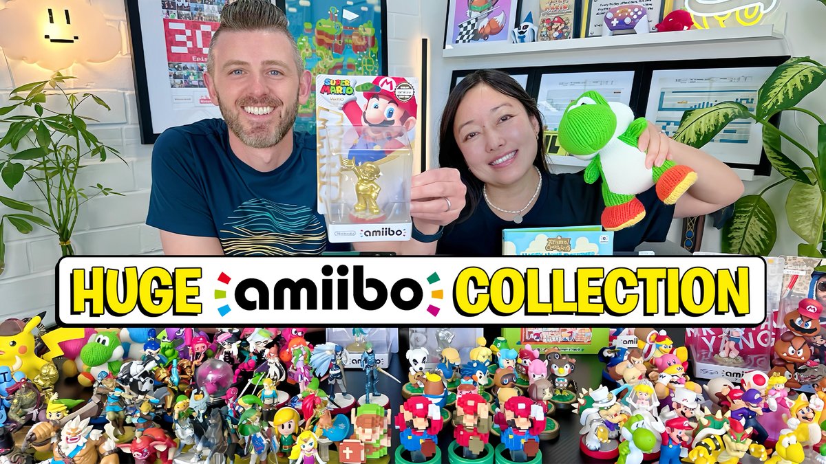 Over our years at Nintendo we helped launch countless amiibo and were able to get our hands on nearly all of them. Now we're showing off our full collection of 200+ amiibo figures, cards, rarities and custom builds! 

⬇️ link below ⬇️
