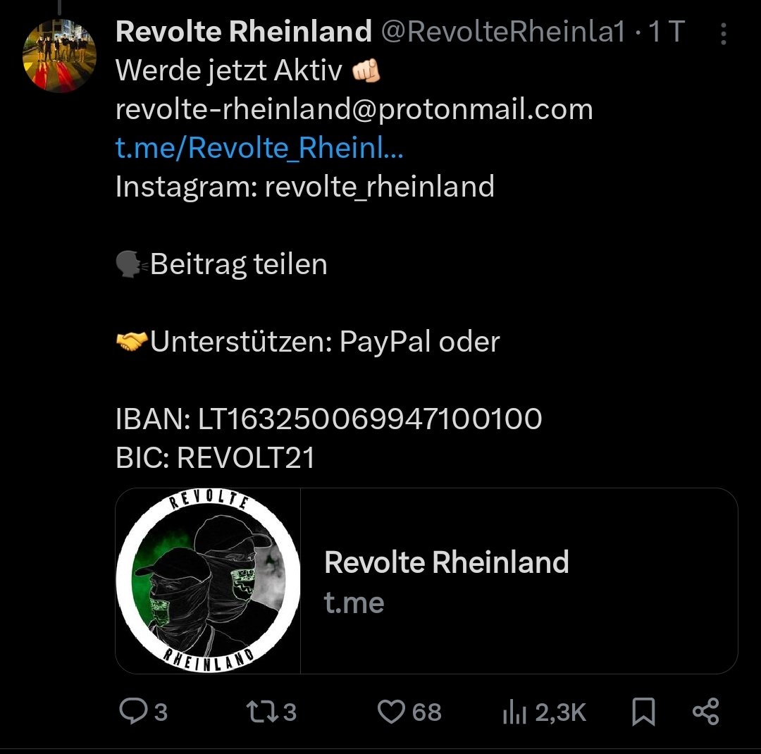 Hey @PayPalDE, ihr habt da eine rechtsradikale Vereinigung als Kundin. Muss das sein?