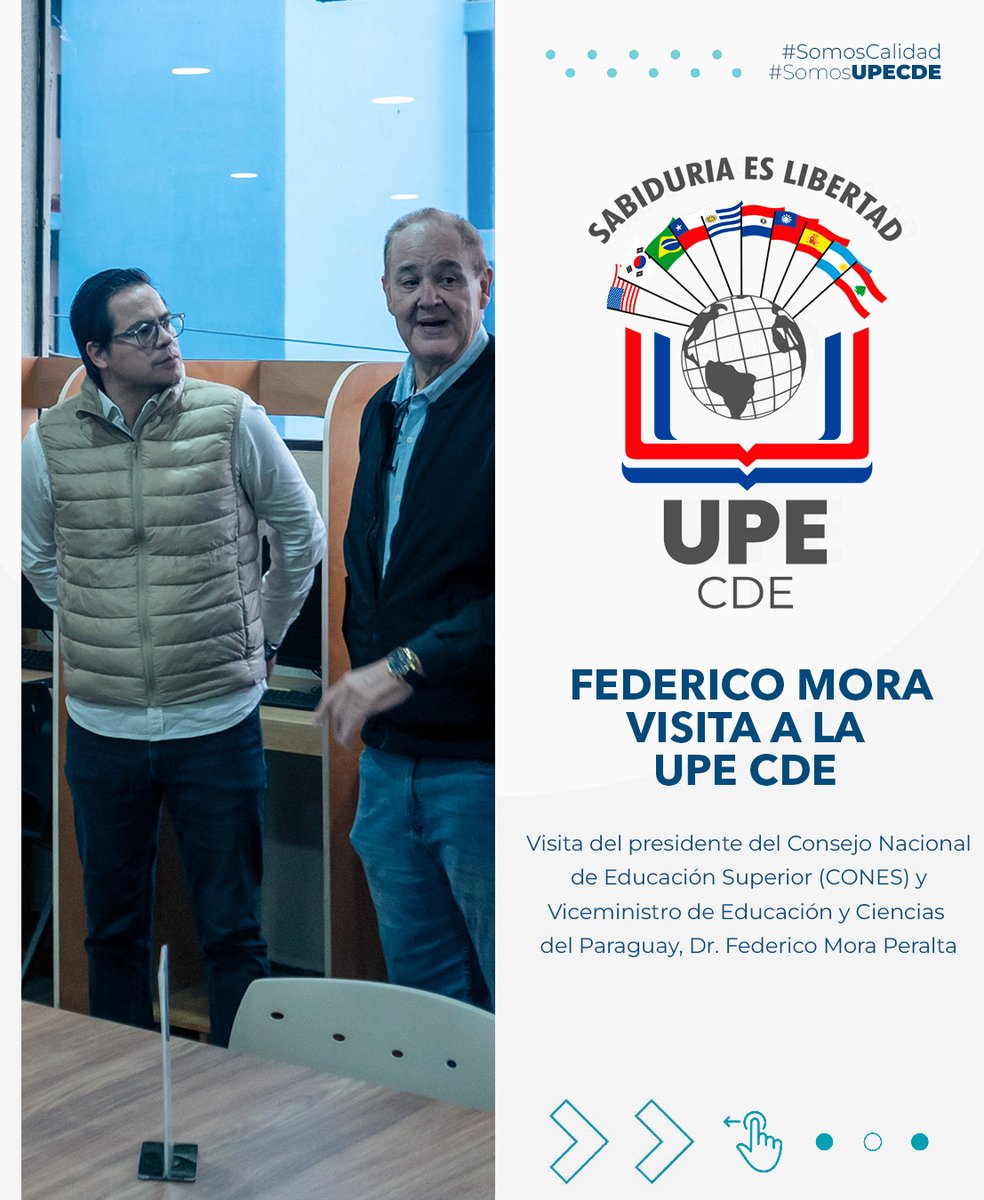 upecde's tweet photo. Importante visita del Dr. Federico Mora a la #UPECDE, destacando mejoras en educación superior. Reconocimiento a infraestructura, talento humano y excelencia académica, especialmente en Medicina.

⚕ Proceso de acreditación en marcha! https://t.co/CovOXfo0Bl https://t.co/b7JylgozEB