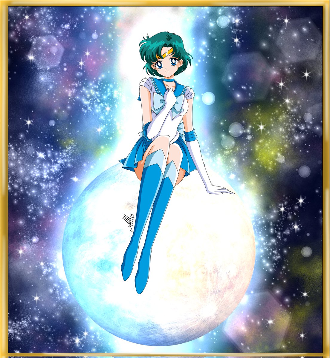 🌊 #sailormercury is one of my favorites. with this one only two missing. I hope you enjoy 🔵
#ikukoitoh #sailormoon #naokotakeuchi #supersailormoon  #prettyguardiansailormoon  #sailor #sailormooneternal #sailormoon90s  #sailormoon30thanniversary #美少女戦士セーラームーンcosmos