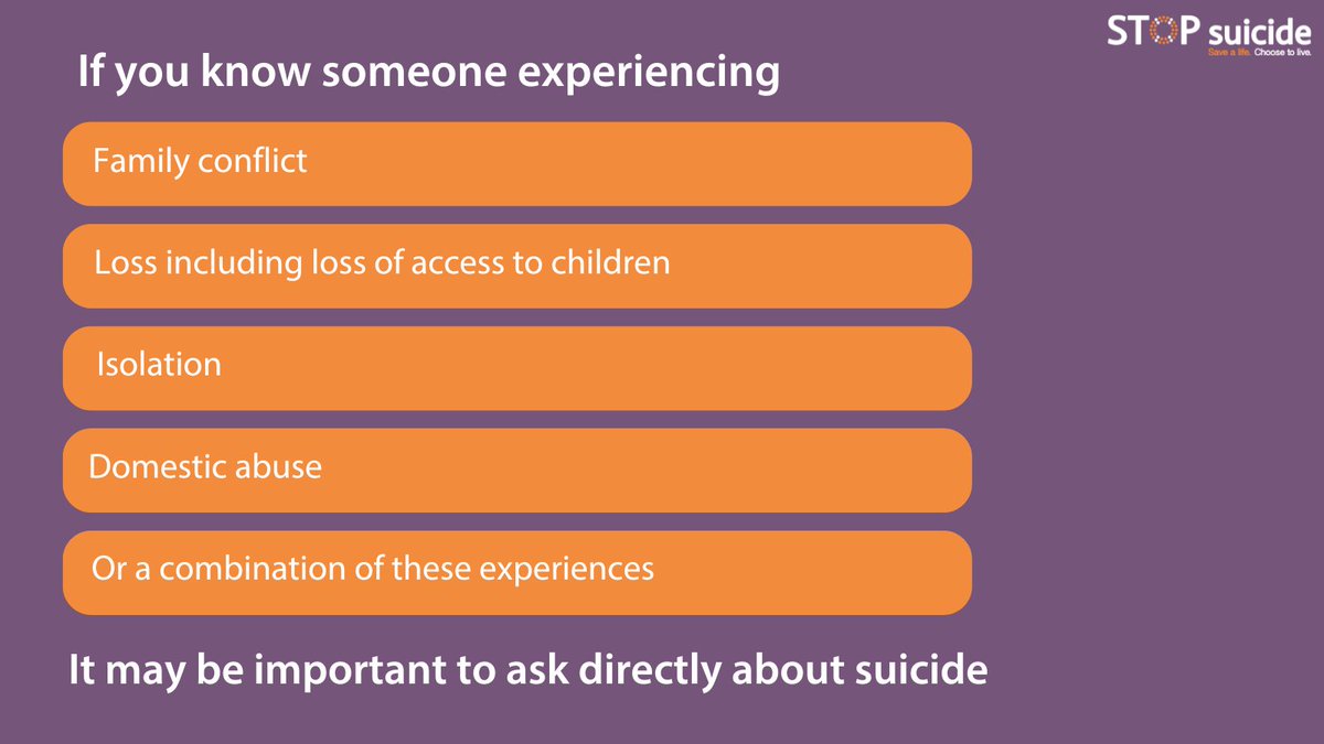 stopsuicidecam's tweet photo. Relationship breakdown can have a significant impact on mental health and wellbeing. It may also increase the chances of feeling suicidal.

If you know someone going through any of these experiences it may be important to ask directly about suicide.

#STOPSuicide https://t.co/GPoYKQLghe