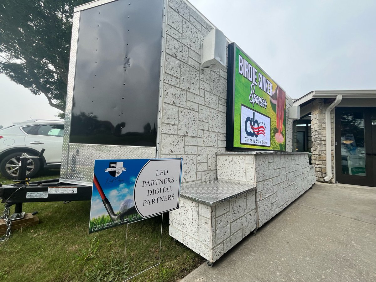 ledpartnershtx's tweet image. Swinging into the future! Proud to have been the digital sponsor for the B.F. Adams Golf Tournament. LED Partners illuminating the path to success on and off the green. @theCFEF   ⛳️🌟  #BFAdamsGolf #DigitalSponsorship #MobileLEDScreen #CommunitySupport #Mobiletheater