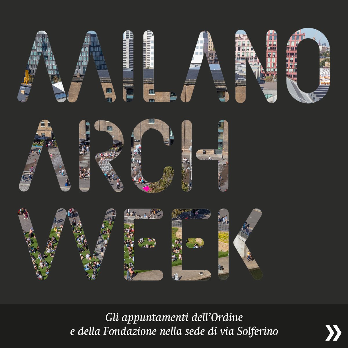 Quattro appuntamenti presso la sede in via Solferino 17.
<a href="/ArketipoMag/">Arketipo Magazine</a>  incontra l’Ordine, la Lecture di Bob #Allies e gli incontri su abitare giovanile e social housing con H Arquitectes.
Per registrarsi agli eventi: ordinearchitetti.mi.it/it