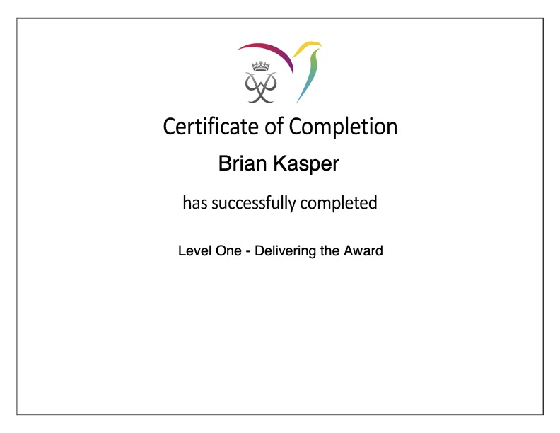 Proud to be on my way to becoming an Award Leader <a href="/intaward/">International Award</a> #worldready