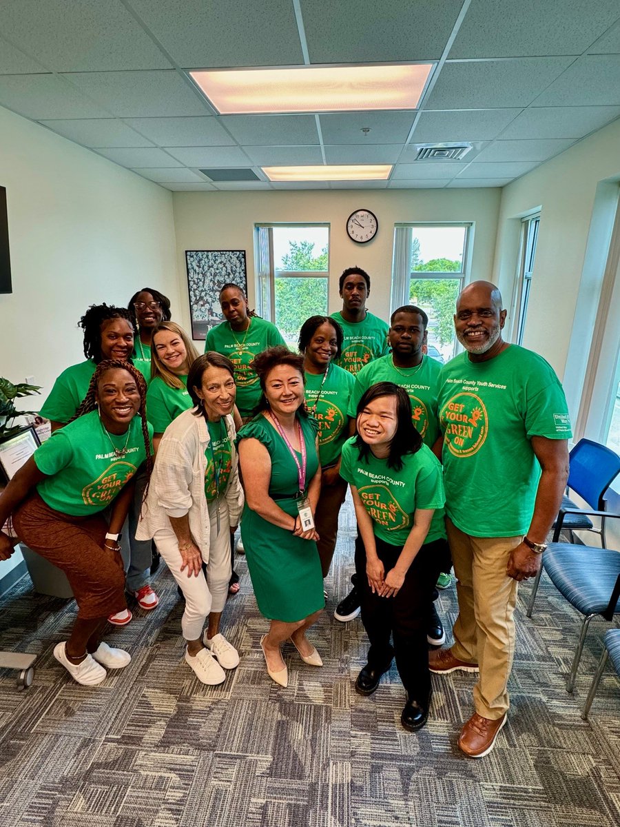 May is Mental Health Awareness month!    Youth Services wore green in support of mental health and trauma informed care!   #GYGO2024