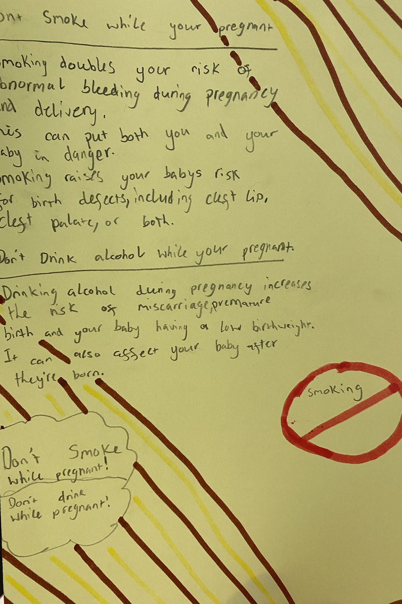 New 2.5 Science taking on the role of healthcare professionals to provide guidance on having a healthy pregnancy #reallifelearning #successfullearners @MarrColOfficial @marr_biology @DywMarr