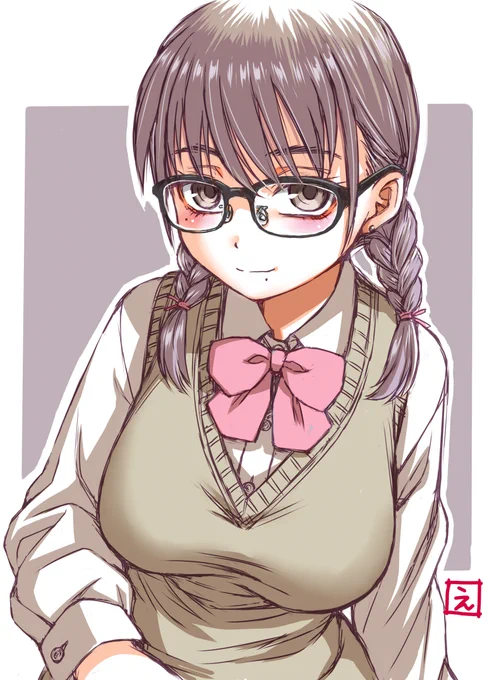 #無言で眼鏡娘をあげる見た人もやる 