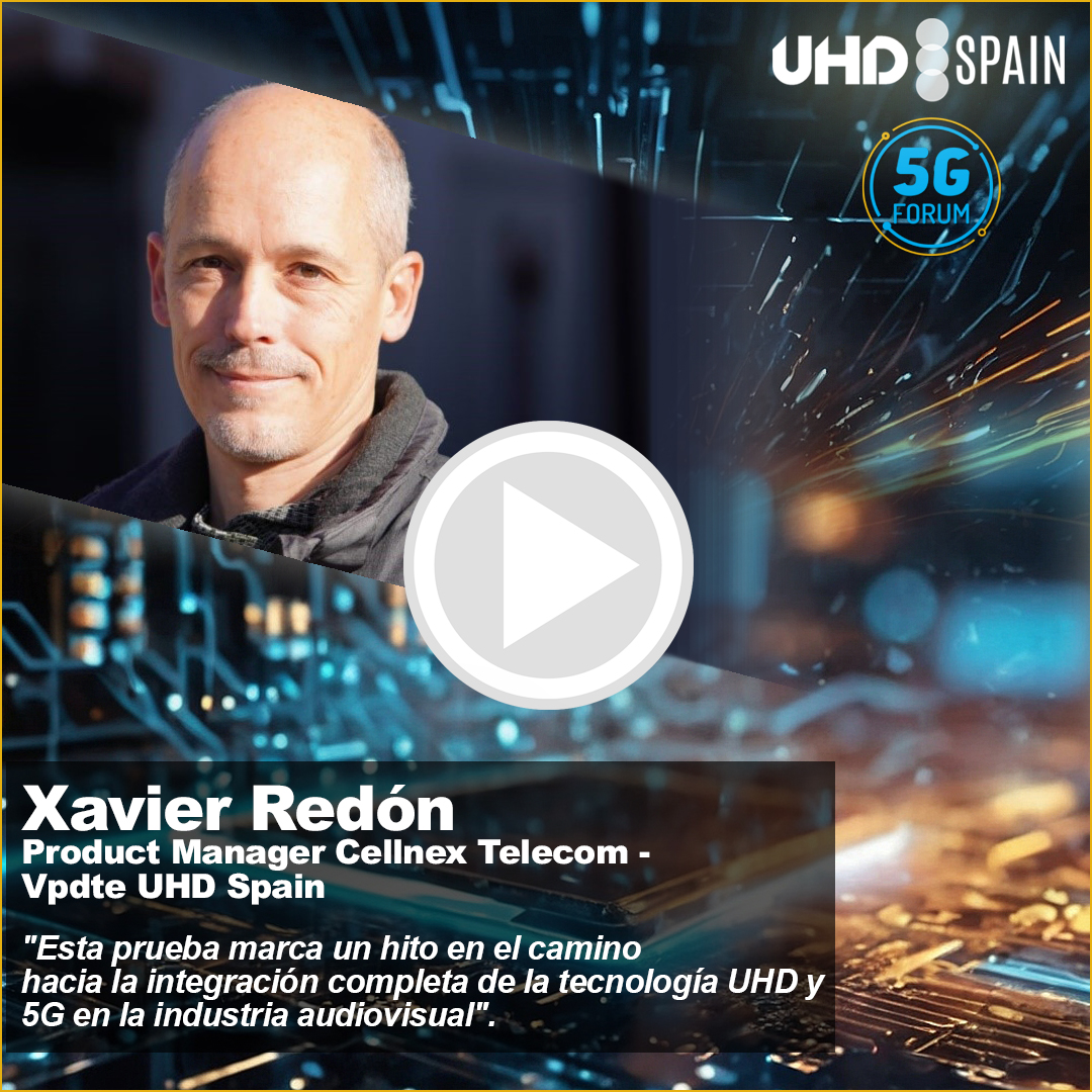 🔴🟢🔵 ¿Cómo revolucionará el #5G broadcast la distribución de contenidos en #UHD? 🗣Xavier Redón, vpdte. de #UHDSpain, contó todos los entresijos de la TV del futuro en el @5G_Forum 2024. ➡️Regístrate GRATIS en 'Tu Zona UHD' y disfruta de la entrevista: uhdspain.com/tu-zona-uhd/