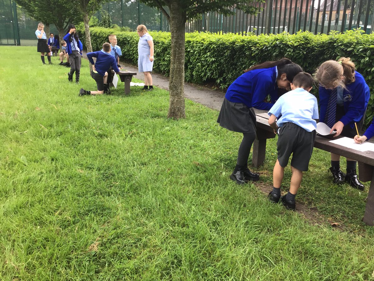 Year 5 discussed and developed their awareness of having a climate ready school ground today. ##laudatosi#CAS#outdoorclassroomday