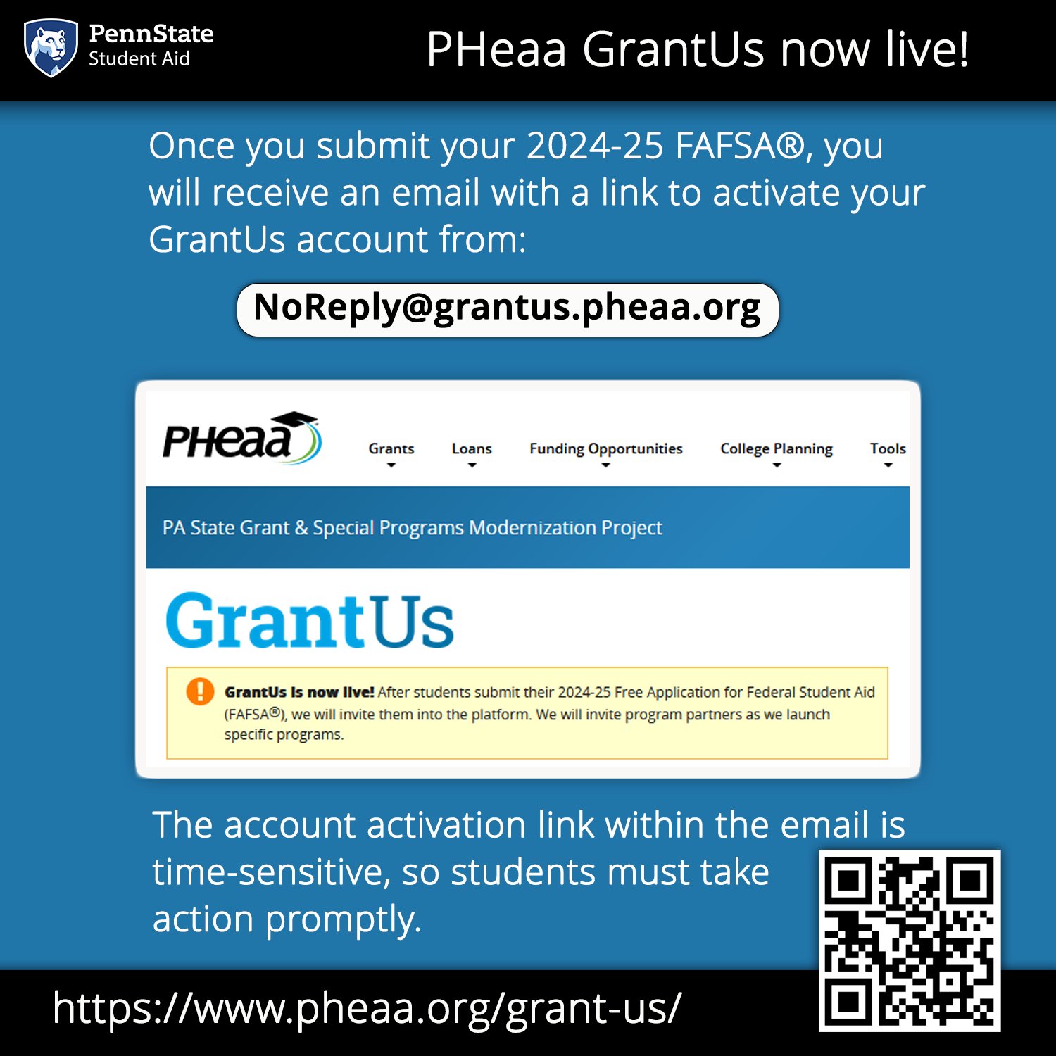 PSU Student Aid على X: &ldquo;The PA State Grant&rsquo;s new system &lsquo;GrantUs 