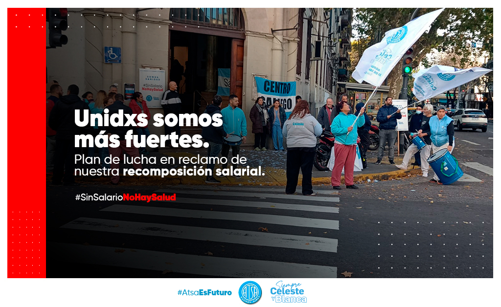 AtsaBsAs's tweet photo. Iniciamos nuestro Plan Nacional de Lucha con Asambleas en todos los establecimientos del Sector Asistencial.
En todo el país, los trabajadorxs de Sanidad nos unimos en reclamo de nuestra recomposición salarial. No vamos a parar hasta que nuestro reclamo sea atendido.

#Asambleas #ParitariasSanidad #SinSalarioNoHaySalud