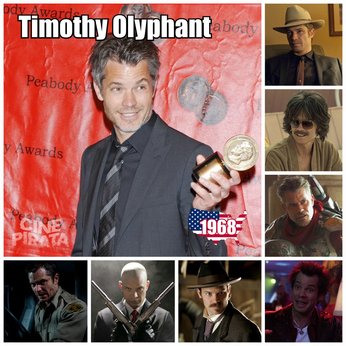 ¡ FELIZ CUMPLEAÑOS !
Timothy Olyphant 🥳🎂

+Cine -Pirata
#Cine #UnDiaComoHoy #CinePirata #TimothyOlyphant #Cine2024