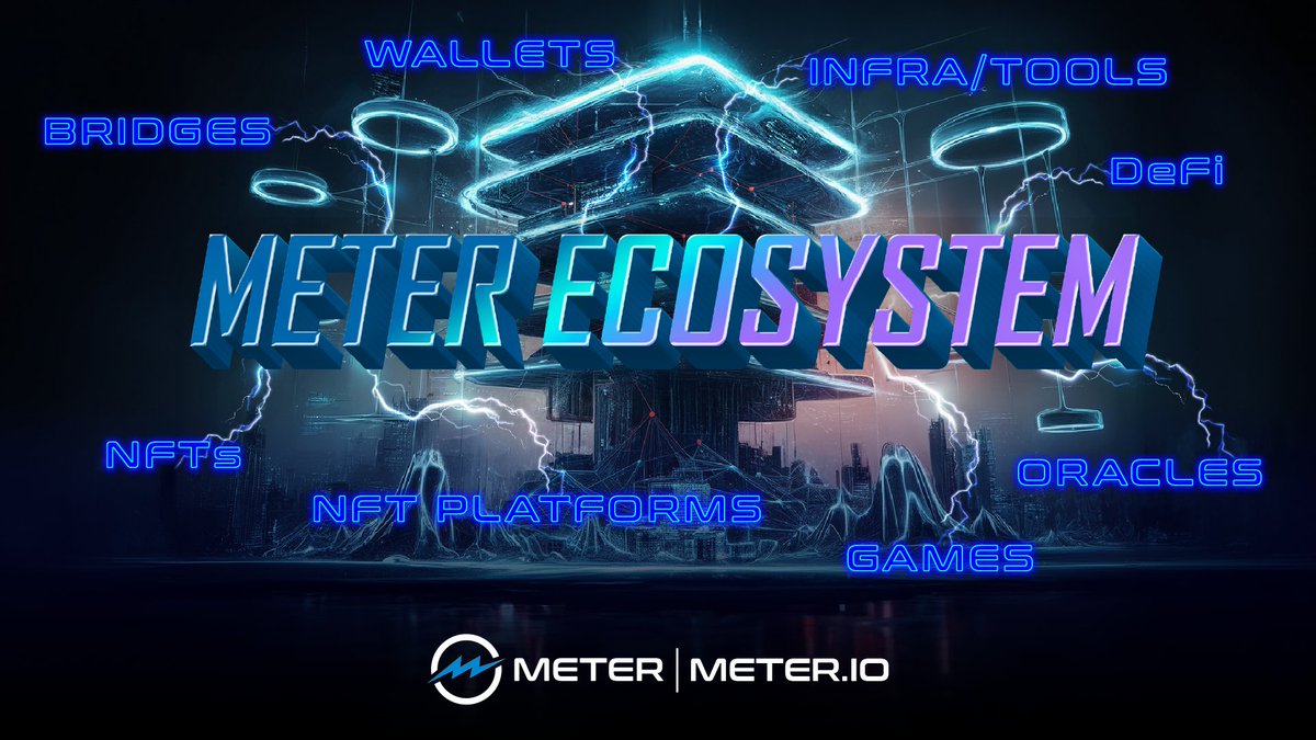 Meter_IO's tweet photo. Happy new week #MeterNetwork builders and users!
Shoutout to many of the awesome projects in the $MTRG Meter fam:
- dexes: @VoltSwapFinance @0xSymmetric
- lending: @SumerMoney @MeridianFi
- LST/LRT: $stMTRG @AccumulatedFi
- derivatives: @TigrisTrades
1/3 https://t.co/bw9MQ3FnBF