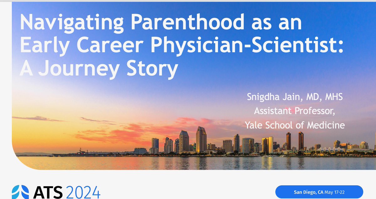snigdhajain89's tweet image. #ATS2024 attendees, come over to the networking center at lunch hour for a discussion abt the shared challenges/ experiences of navigating parenting as an early career #PCCM doc

@atscommunity @ATS_Assemblies #MITT @YalePCCSM