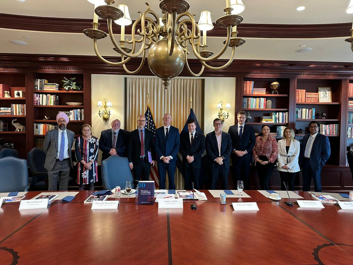 DrewHaleDC's tweet image. It was a pleasure to host @UKLabour MPs of the @UKParliament as well as representatives from the @UKinUSA, @BritAmericanBusiness, @LegatumInst, @CSIS, @congressdotgov, @CATOInstitute and @cityoflondon for a roundtable on a potential UK-US free trade agreement at @Heritage.