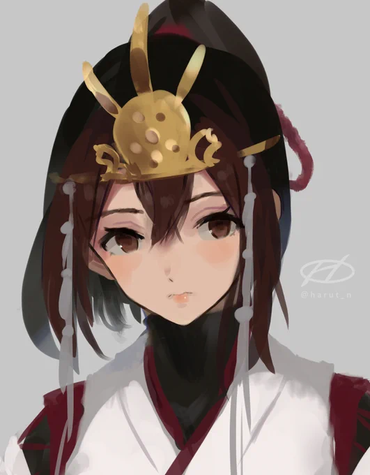 伊勢進水(日にワンドロで描いたものにチョット加筆) 