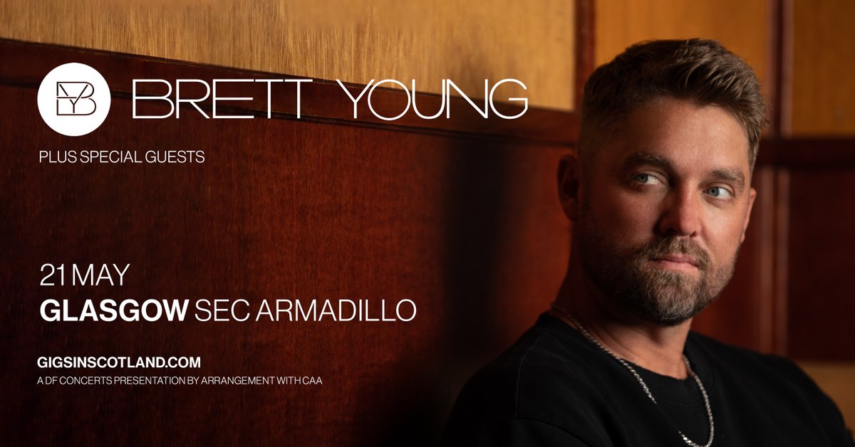 EXTRA TICKETS RELEASED 🎟️ We have just released a limited number of tickets for Brett Young's show in the SEC Armadillo tomorrow night 🤩 Snap them up before they're gone ➡️ bit.ly/4bLbgbP