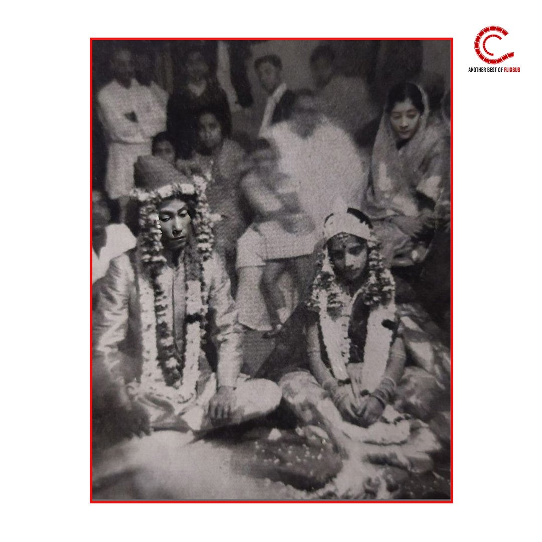 Prince of Tripura Sachin Dev Burman married Meera Dasgupta (Burman) - both filled their family  life with music.

Today, from #Ciinee, here is a rare photo from the wedding ceremony of these legendary artists.

Photo Courtesy: #CiineeArchives.

#sachindevburman #SDBurmam #Classic