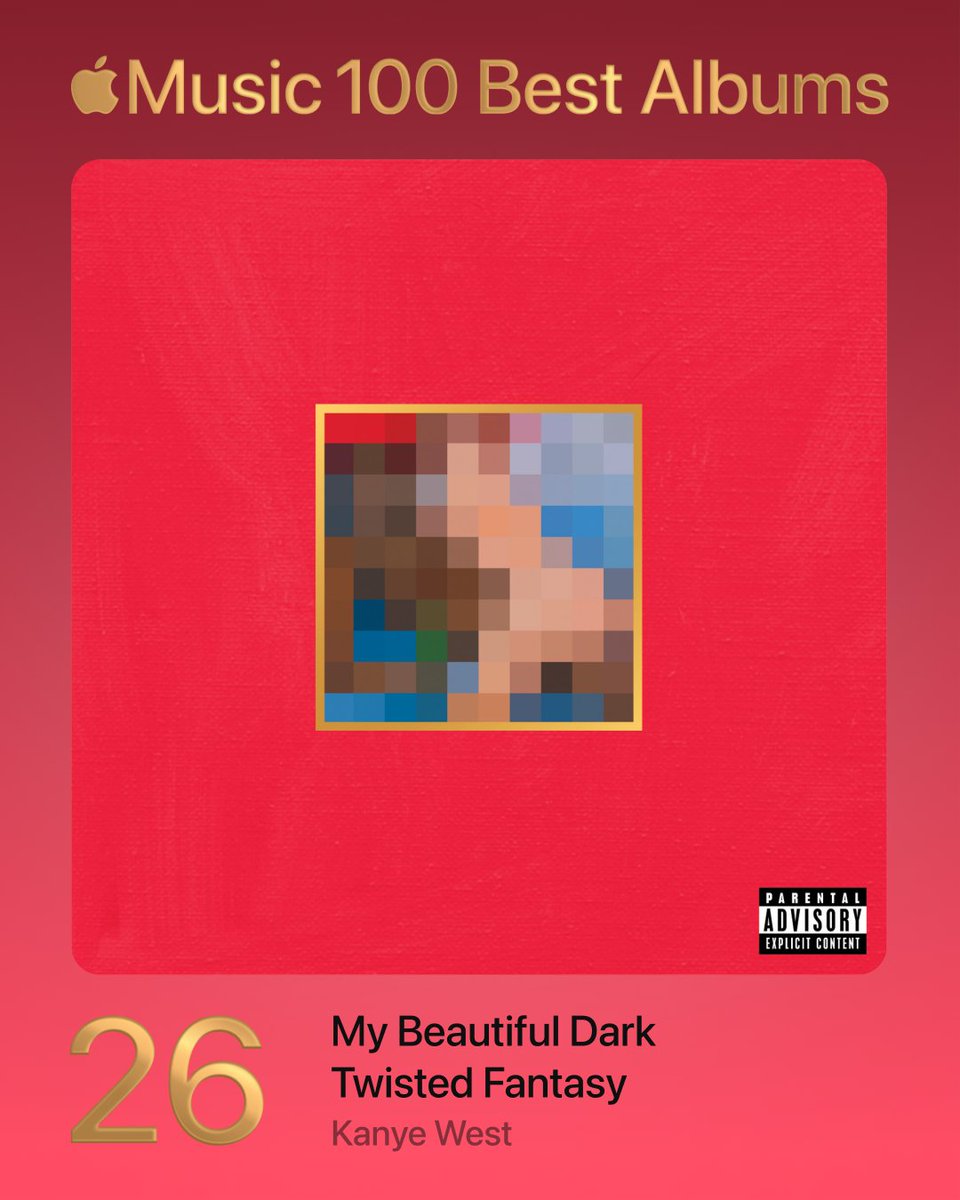 26. My Beautiful Dark Twisted Fantasy - Kanye West #100BestAlbums