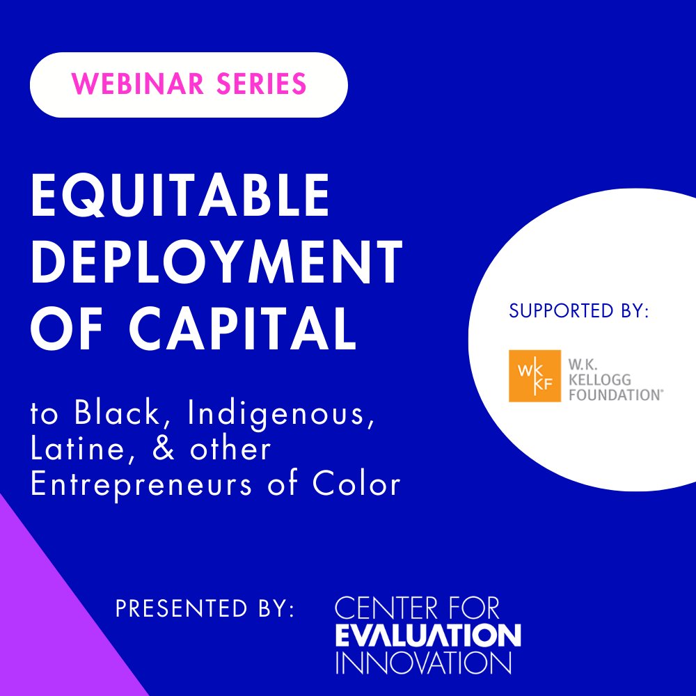 Center for Evaluation Innovation (@eval_innovation) on Twitter photo 📣 📅 🧑💻 Mark your calendars! On 6/18, we're talking with <a href="/bradleyml/">melissa bradley</a>, <a href="/patrice_r_green/">Patrice R Green</a>, and <a href="/_jjimenez_/">Jeff Jiménez-Kurlander</a> from <a href="/Surdna_Fndn/">Surdna Foundation</a> and @1863ventures about how they've partnered to equitably move capital.
Join us: bit.ly/49GQbOs 📣 📅 🧑💻 Mark your calendars! On 6/18, we're talking with <a href="/bradleyml/">melissa bradley</a>, <a href="/patrice_r_green/">Patrice R Green</a>, and <a href="/_jjimenez_/">Jeff Jiménez-Kurlander</a> from <a href="/Surdna_Fndn/">Surdna Foundation</a> and @1863ventures about how they've partnered to equitably move capital.
Join us: bit.ly/49GQbOs