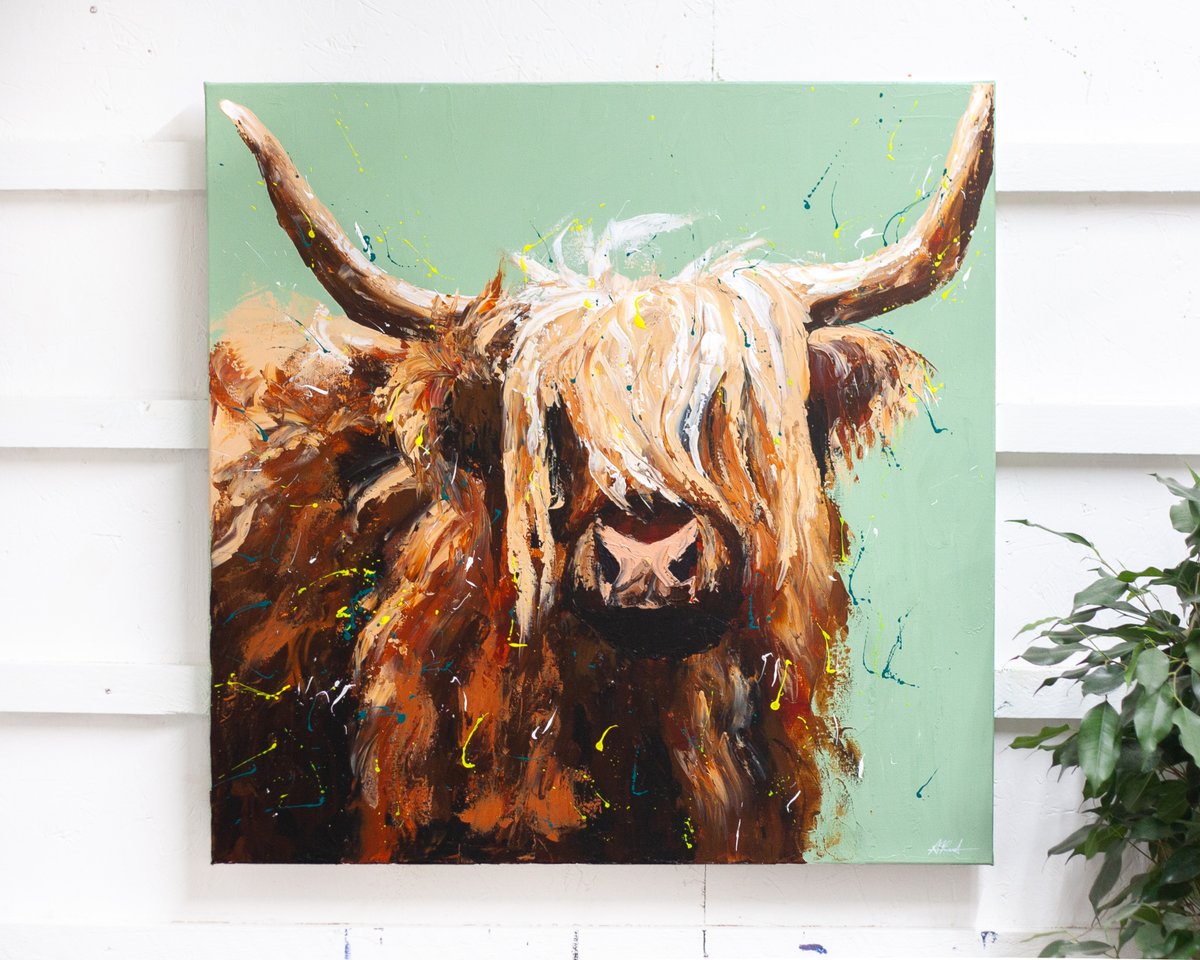 For obvious reasons Ive named this one 'Minty'

30x30'
Original: Available
Prints: Available 20x20' and 30x30'

aprilreid.com

#highlandcow #scotland #scottishwildlife #coo #cowlove #painting #fineart #contemporary