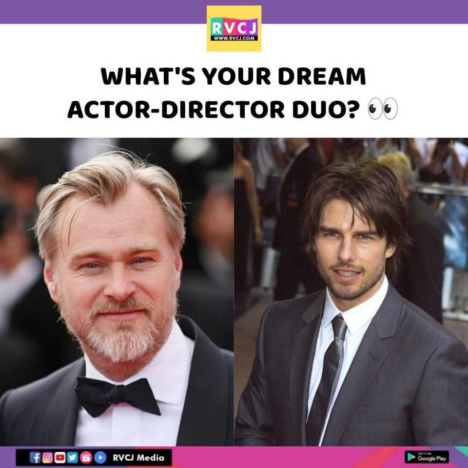 Dream Actor-Director Duo? #christophernolan #tomcruise