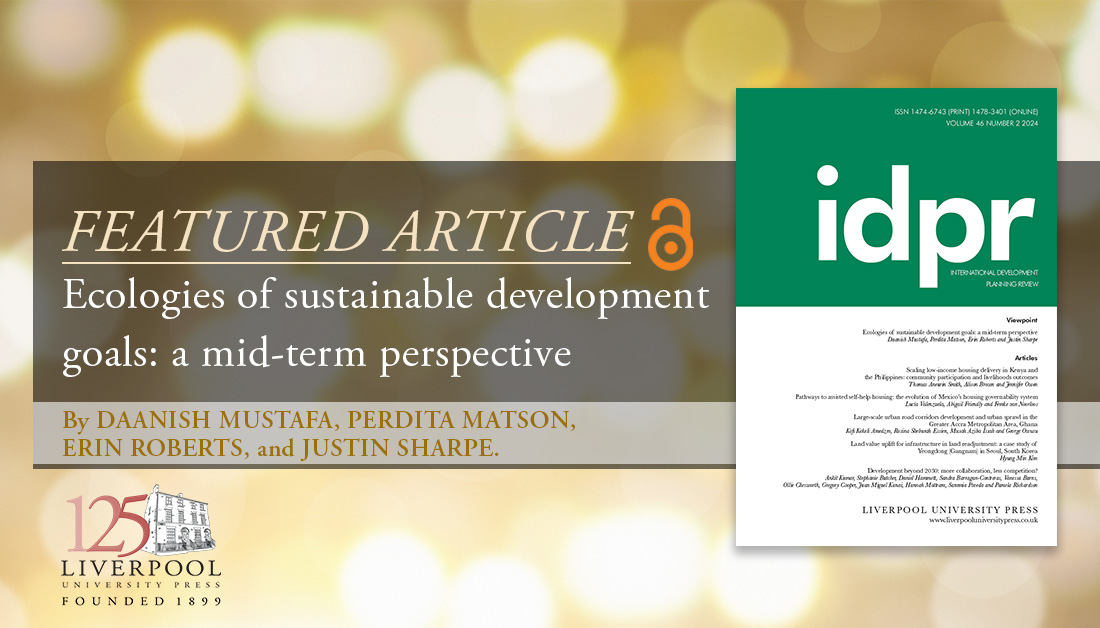 New to the blog: We hear from @daanibhai, Perdita Matson, Erin Roberts, and @edu4drr on their article which looks at #genderequality and responsible consumption and production as the core #SDGs within the #SDG ecosystem approach which they propose: bit.ly/IDPR-Featured-…