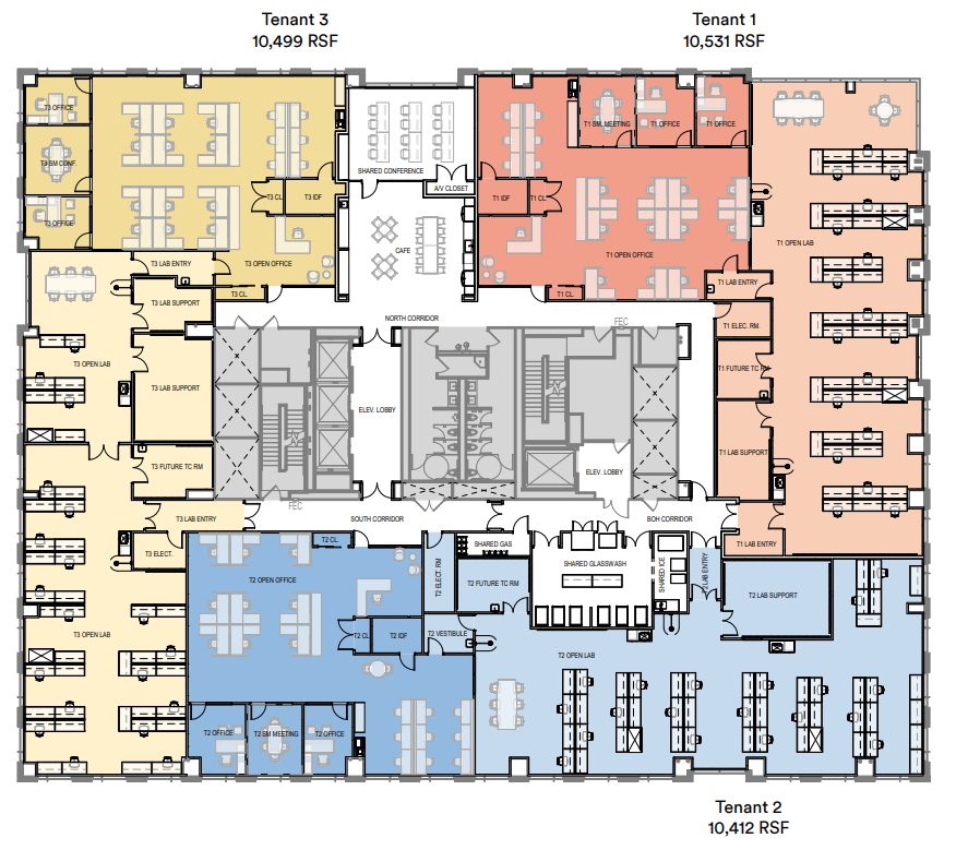 Five new lab spec suites will be available August 2024! Spec suites are available on:

🔬Floor 5: 15,533 – 31,459 RSF
🔬Flexibility to accommodate 1 or 2 tenants

🔬Floor 6: 10,412 – 31,442 RSF
🔬Flexibility to accommodate 1, 2 or 3 tenants

Learn more discoverusq.com