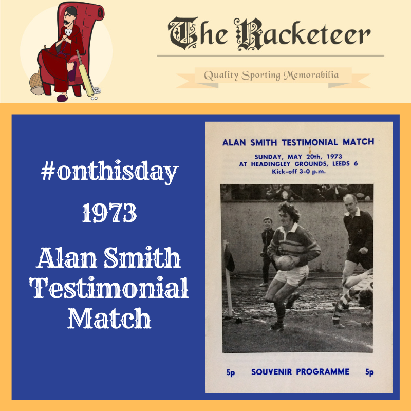 #OnThisDay in 1973, and @leedsrhinos stalwart Alan Smith had his testimonial at #Headingley - he played nearly 470 games for the club, in a career spanning 3 decades!

#rugbyleague #rugbyprogrammes @LeedsRhinosNews 

the-racketeer.co.uk/benefittestimo…