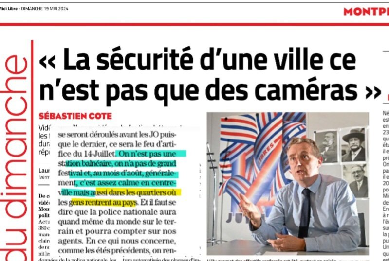 1️⃣ <a href="/Midilibre/">Midi Libre</a>, les prédictions de l'adjoint à la sécurité pour l'été !
Pourquoi ce sera calme :
1/ "Pas de grand festival après le 14juillet" ? !
2/"Dans les quartiers populaires les gens rentrent au pays"
Il les juge donc responsables des problèmes ?
#Montpellier
#discrimination