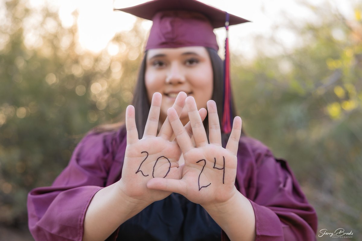 Congratulations to the #classof2024? Didn't book a photo session? It's not too late! Contact me to learn more! #seniorphotos #senioryear #seniorportraits #seniorpictures #sherrybrookssenior #seniorphotographer #azphotographer #chandlerphotographer #classof2024