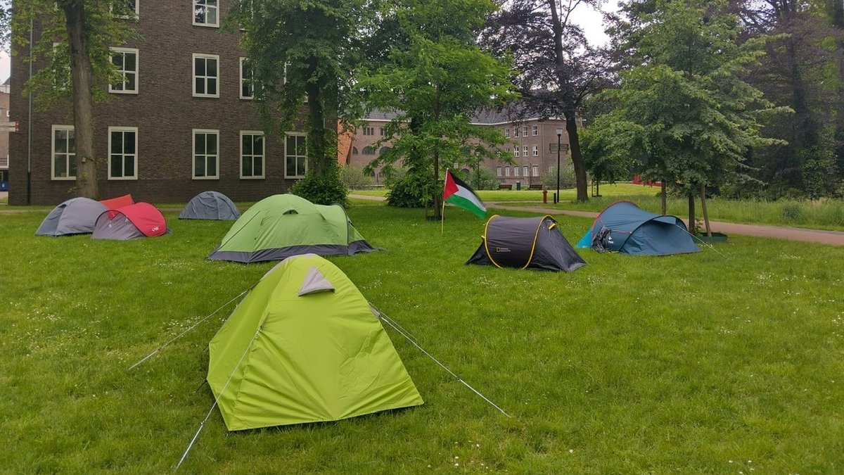 Studenten maken nog een tentenkamp vanwege Gaza ogld.nl/3q7q